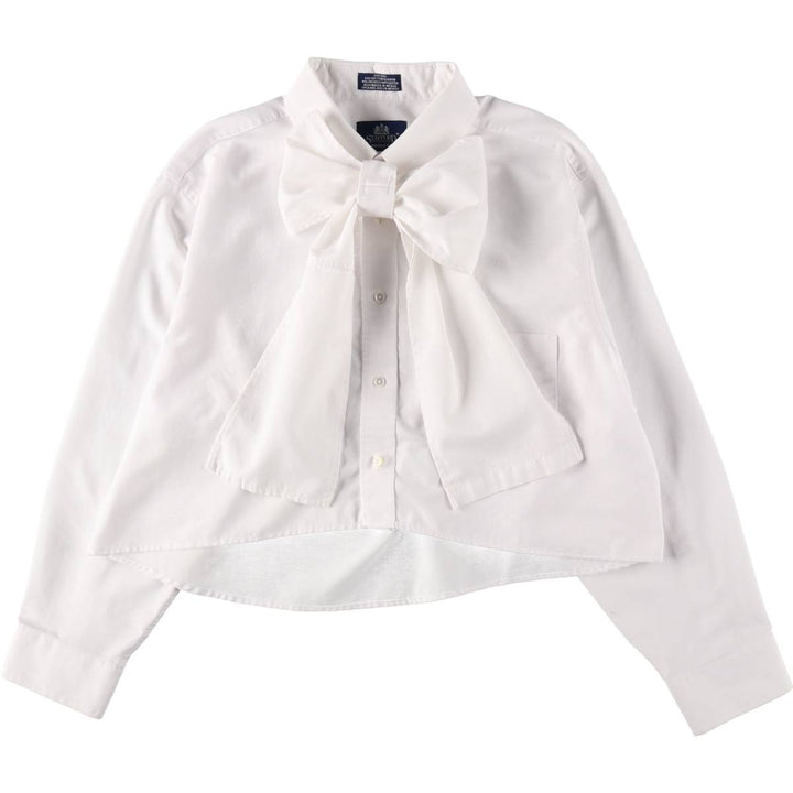 Stafford Elulu original remake big ribbon shirt, long sleeve button-down shirt, women's XL equivalent /eaa513217