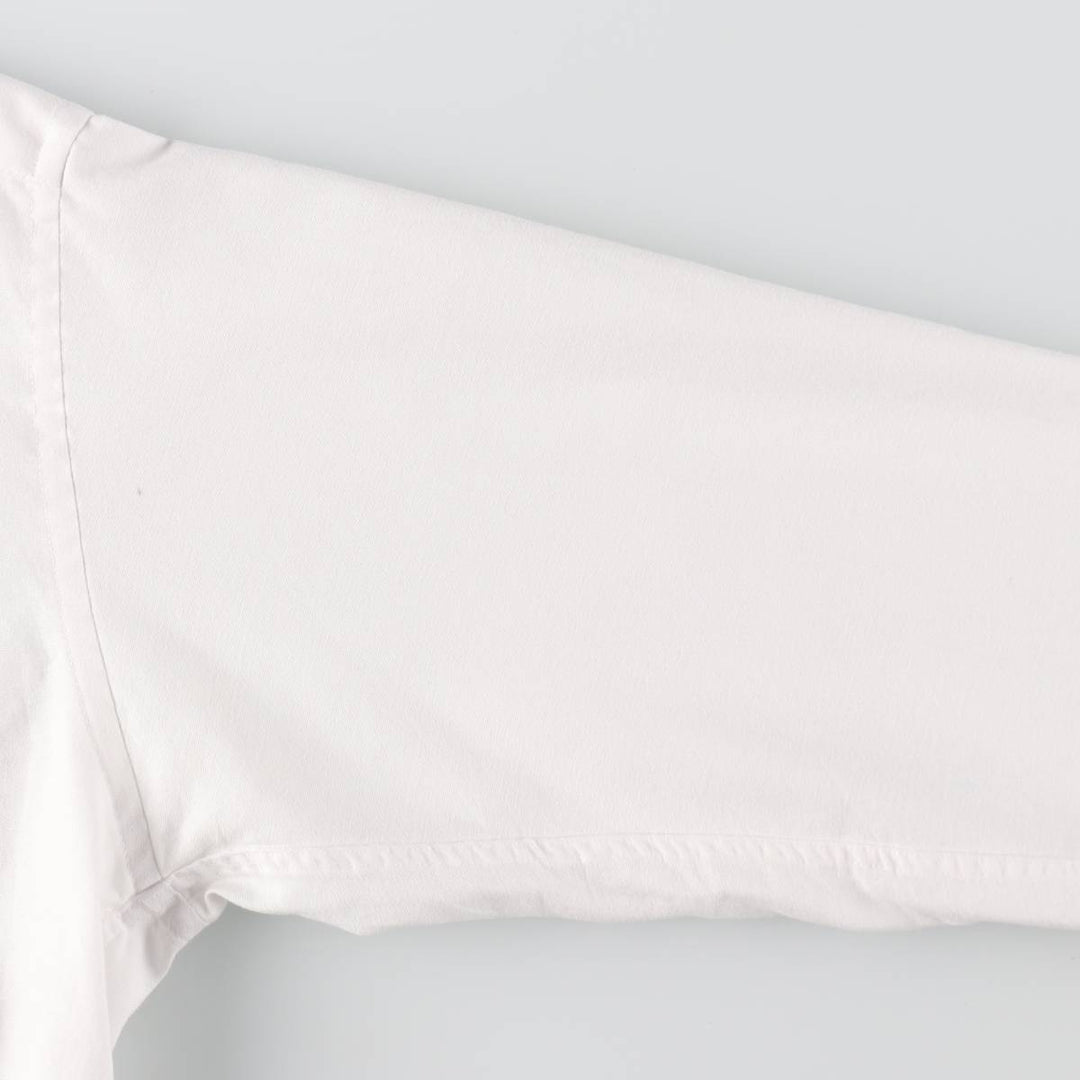 Elulu Original Remake Big Ribbon Shirt, Long Sleeve Button-Down Shirt, Women's Size L cotton white type Vintage Second Hand