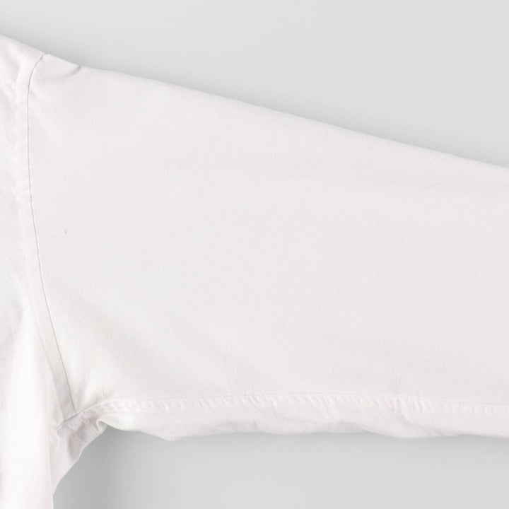 Elulu Original Remake Big Ribbon Shirt, Long Sleeve Button-Down Shirt, Women's Size L cotton white type Vintage Second Hand