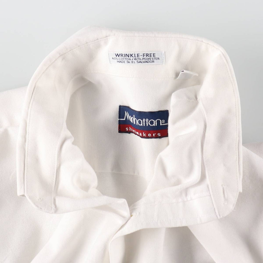 Elulu Original Remake Big Ribbon Shirt, Long Sleeve Button-Down Shirt, Women's Size L cotton white type Vintage Second Hand