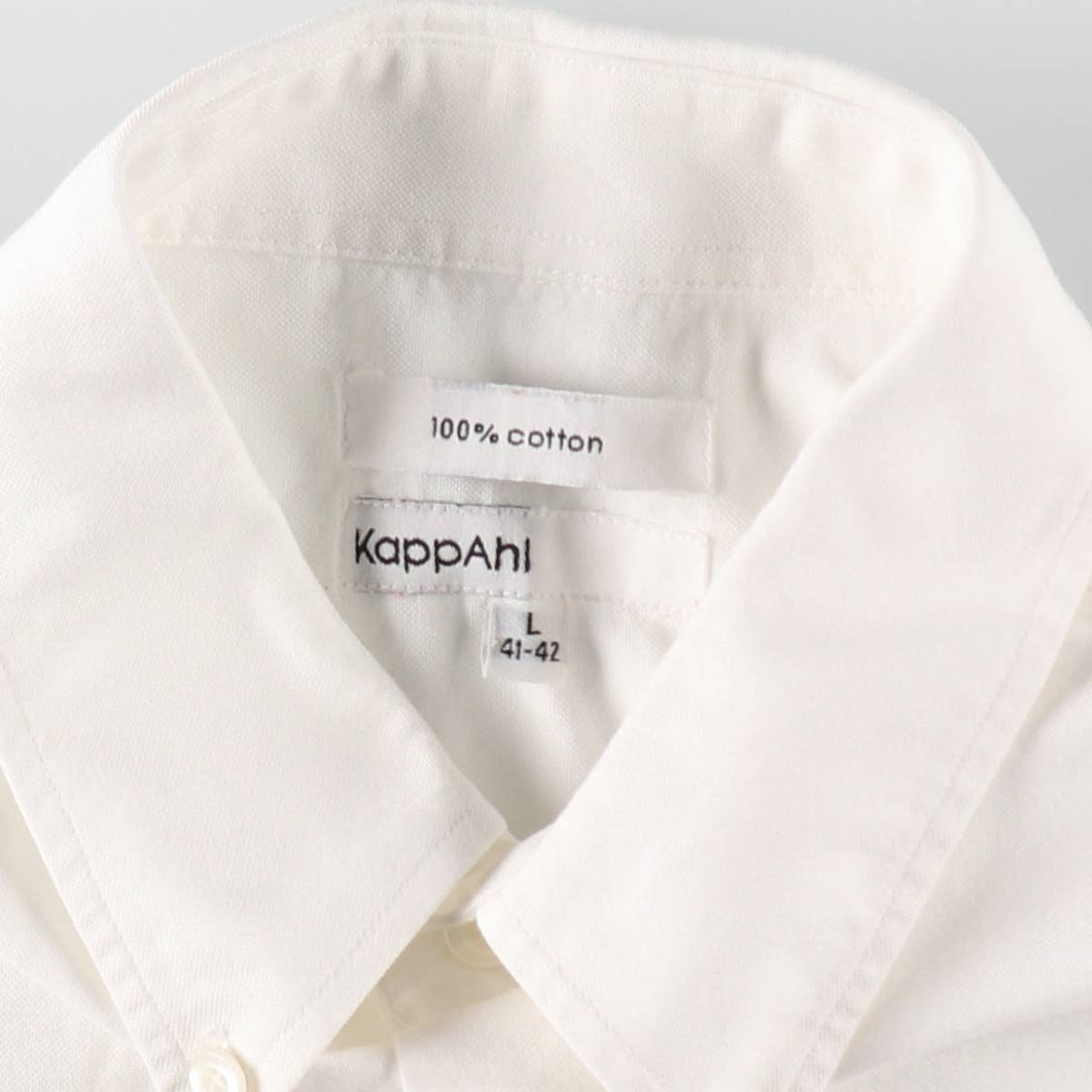 Elulu Original Remake Big Ribbon Shirt, Long Sleeve Button-Down Shirt, Women's Size L cotton white type Vintage Second Hand