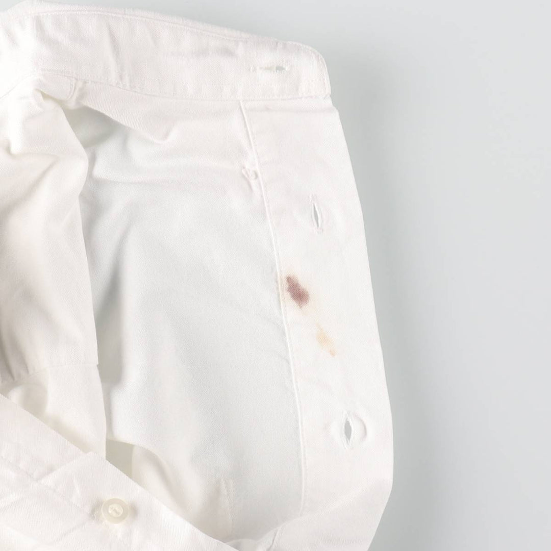 Elulu Original Remake Big Ribbon Shirt, Long Sleeve Button-Down Shirt, Women's Size L cotton white type Vintage Second Hand