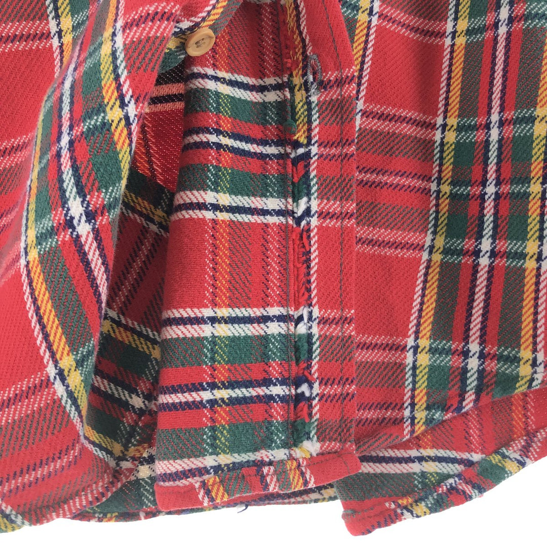 70'S JCPenney BIG MAC Long Sleeve Flannel Check Shirt Men's Size L Vintage /eaa513243