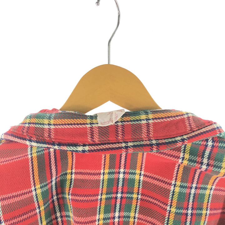 70'S JCPenney BIG MAC Long Sleeve Flannel Check Shirt Men's Size L Vintage /eaa513243