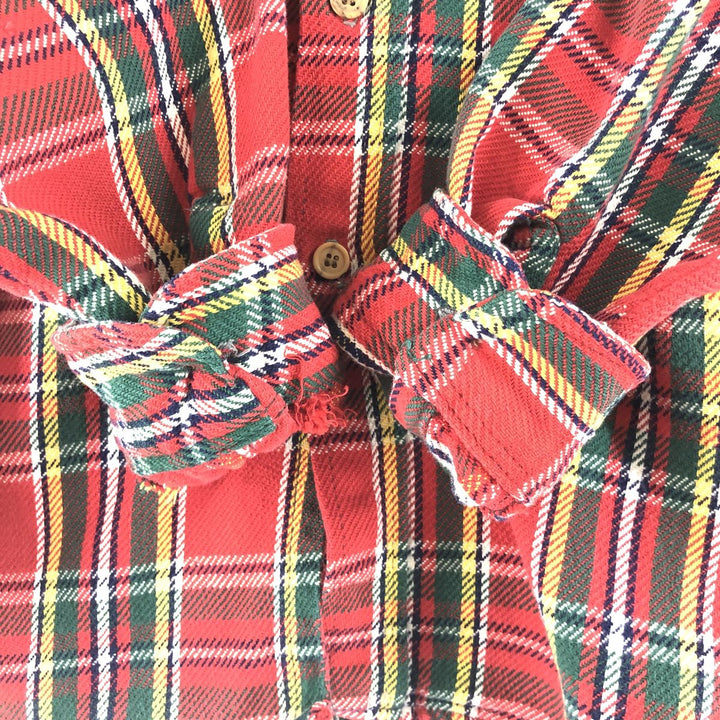 70'S JCPenney BIG MAC Long Sleeve Flannel Check Shirt Men's Size L Vintage /eaa513243