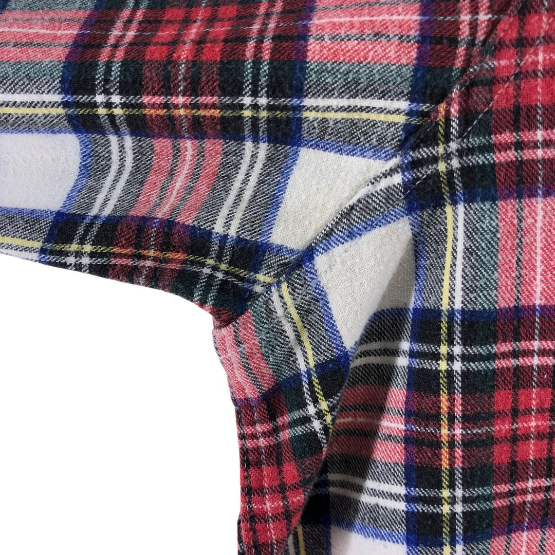 LLBean Long Sleeve Button-Down Check Shirt Made in USA Men's XL cotton red type Vintage Second Hand
