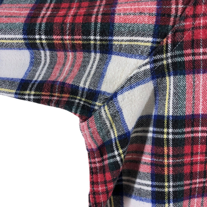 LLBean Long Sleeve Button-Down Check Shirt Made in USA Men's XL cotton red type Vintage Second Hand