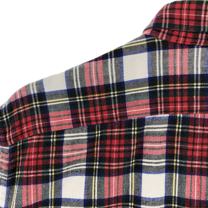 LLBean Long Sleeve Button-Down Check Shirt Made in USA Men's XL cotton red type Vintage Second Hand