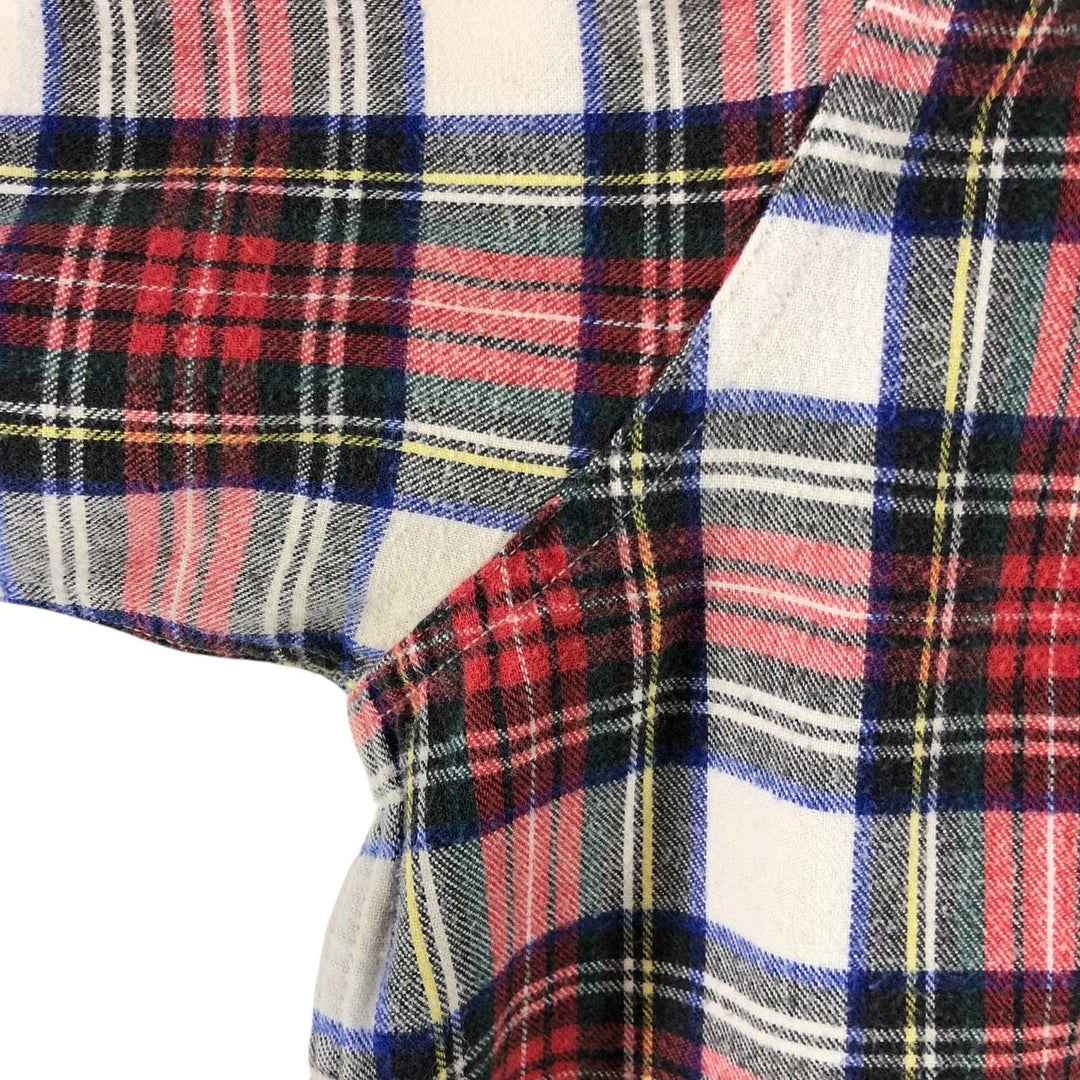 LLBean Long Sleeve Button-Down Check Shirt Made in USA Men's XL cotton red type Vintage Second Hand