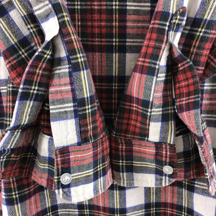LLBean Long Sleeve Button-Down Check Shirt Made in USA Men's XL cotton red type Vintage Second Hand