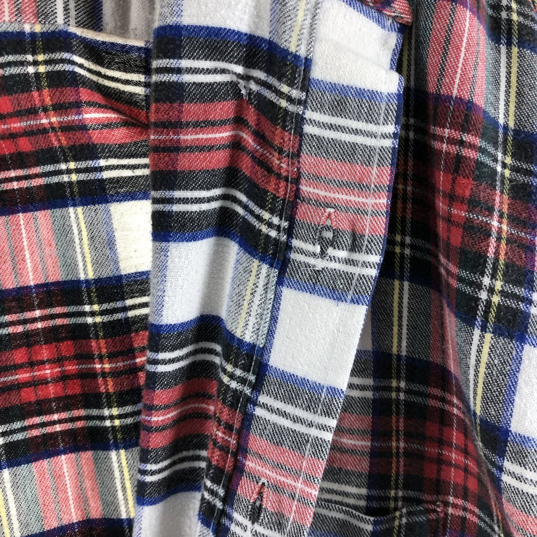 LLBean Long Sleeve Button-Down Check Shirt Made in USA Men's XL cotton red type Vintage Second Hand