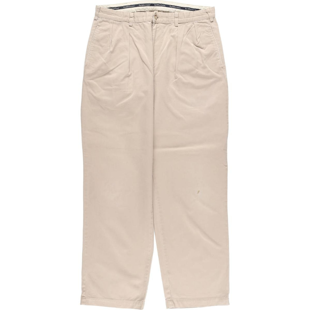 Ralph Lauren POLO RALPH LAUREN Two-pleat Chino Pants Made in USA Men's W35 Vintage / eaa513279