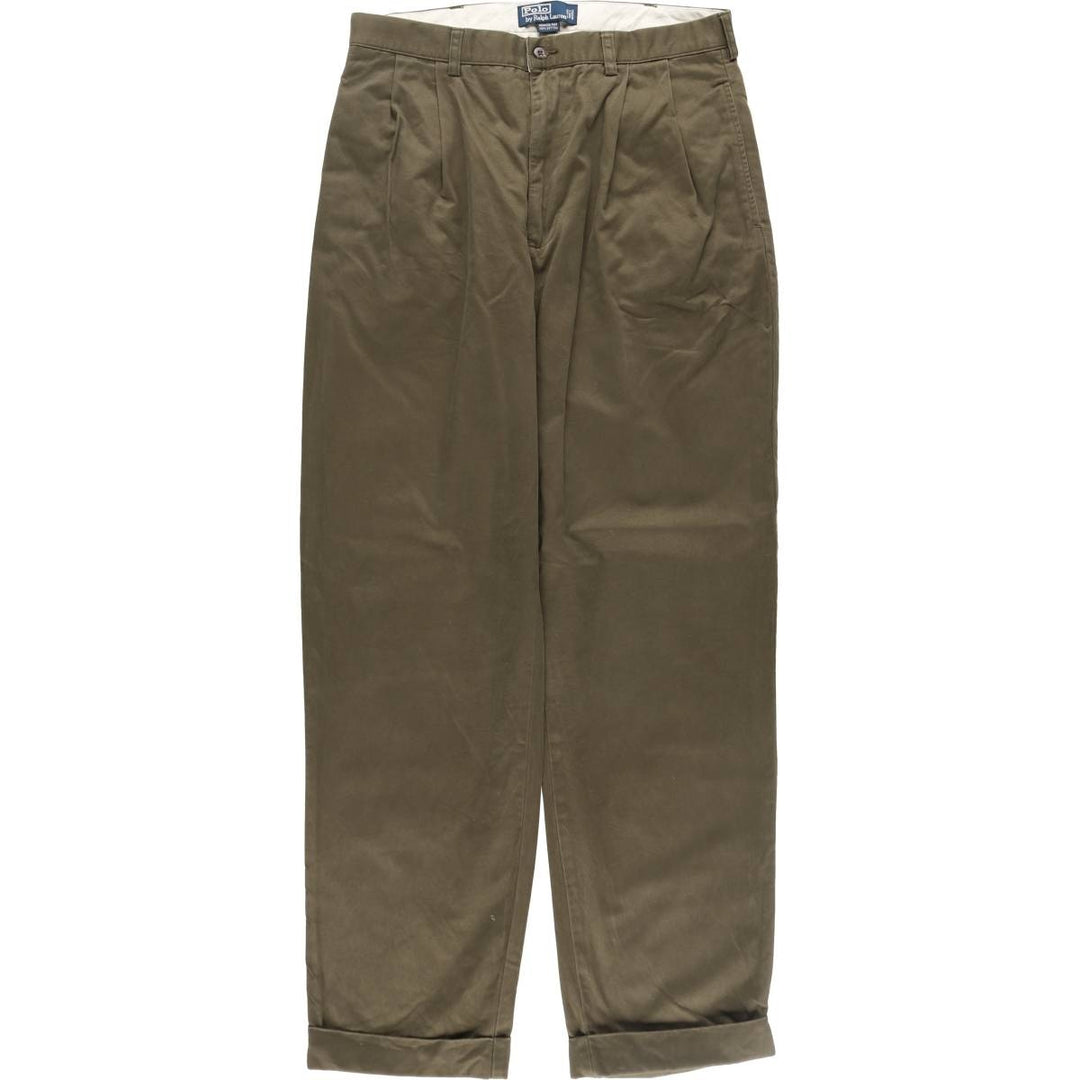 Ralph Lauren POLO by Ralph Lauren HAMMOND PANT, two-pleat chino pants, men's size W34 / eaa513330