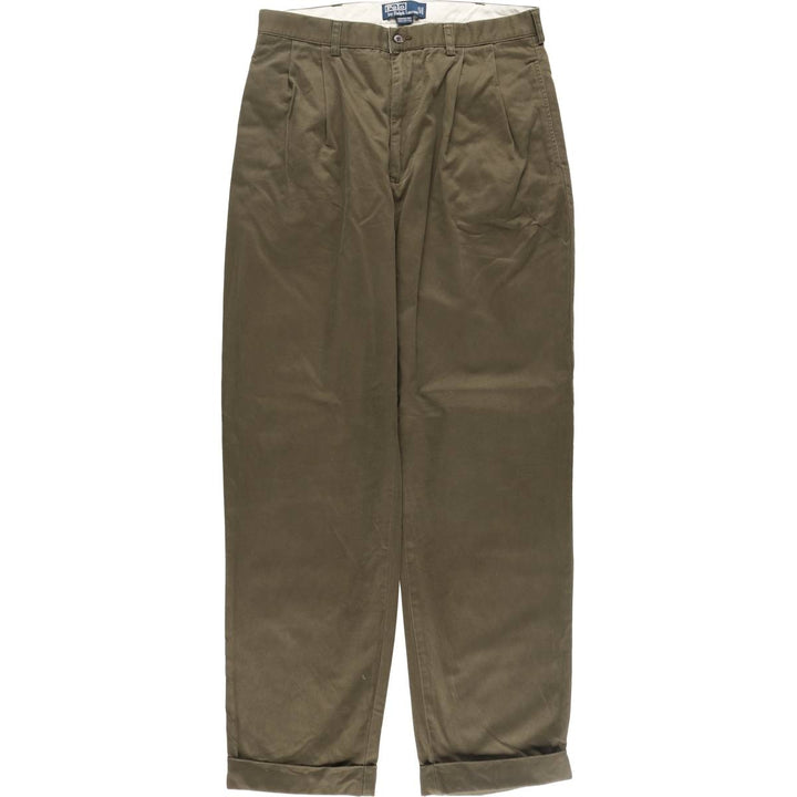 Ralph Lauren POLO by Ralph Lauren HAMMOND PANT, two-pleat chino pants, men's size W34 / eaa513330