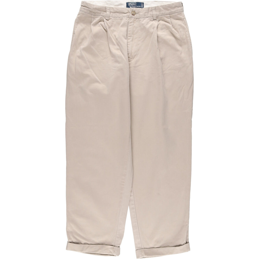 Ralph Lauren POLO by Ralph Lauren HAMMOND PANT, two-pleat chino pants, men's size W33 / eaa513358