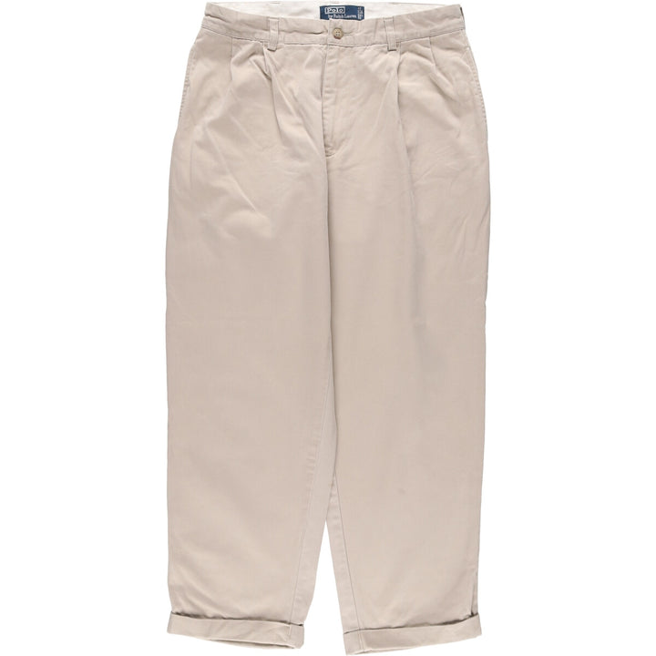 Ralph Lauren POLO by Ralph Lauren HAMMOND PANT, two-pleat chino pants, men's size W33 / eaa513358