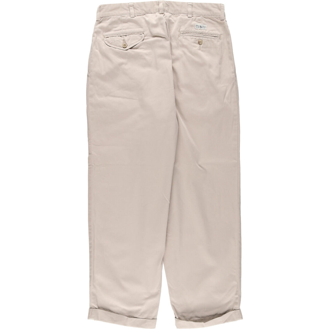 Ralph Lauren POLO by Ralph Lauren HAMMOND PANT, two-pleat chino pants, men's size W33 / eaa513358