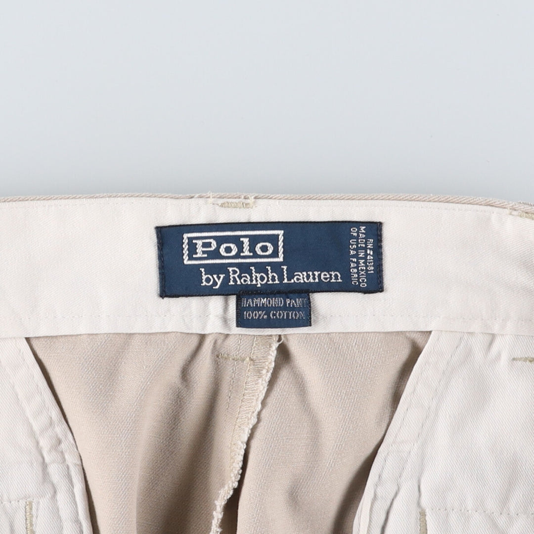 Ralph Lauren POLO by Ralph Lauren HAMMOND PANT, two-pleat chino pants, men's size W33 / eaa513358