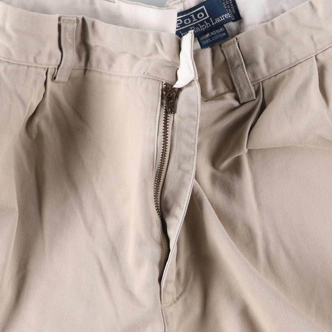 Ralph Lauren POLO by Ralph Lauren HAMMOND PANT, two-pleat chino pants, men's size W33 / eaa513358