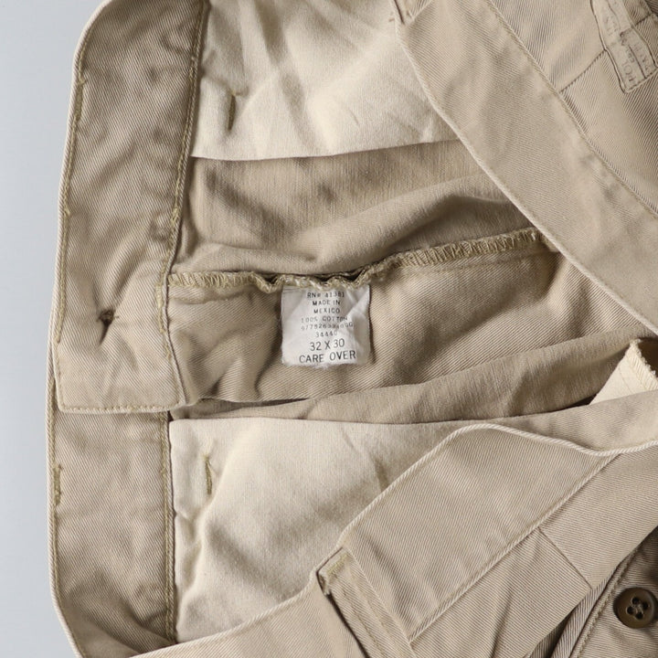Ralph Lauren POLO by Ralph Lauren STANTON PANT, two-pleat chino pants, men's size W33. cotton Beige type Vintage Second Hand