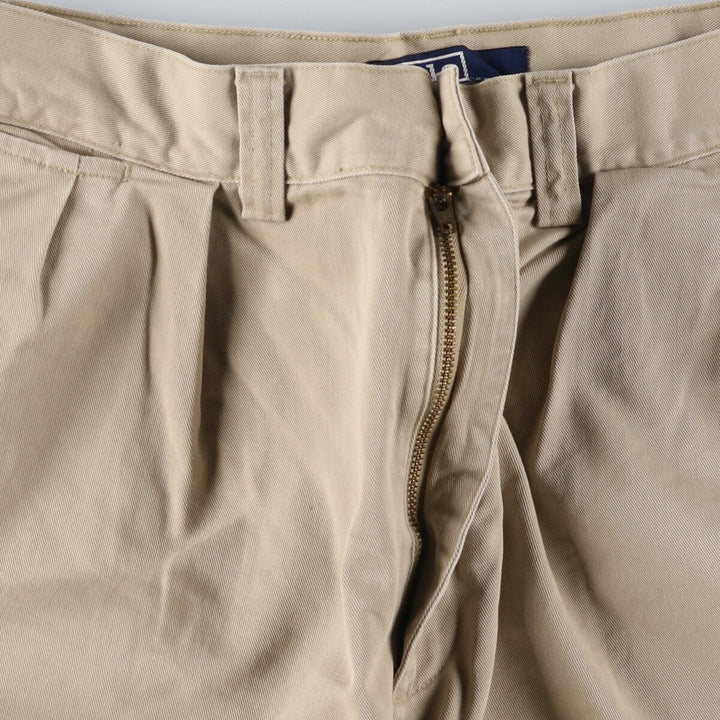 Ralph Lauren POLO by Ralph Lauren STANTON PANT, two-pleat chino pants, men's size W33. cotton Beige type Vintage Second Hand