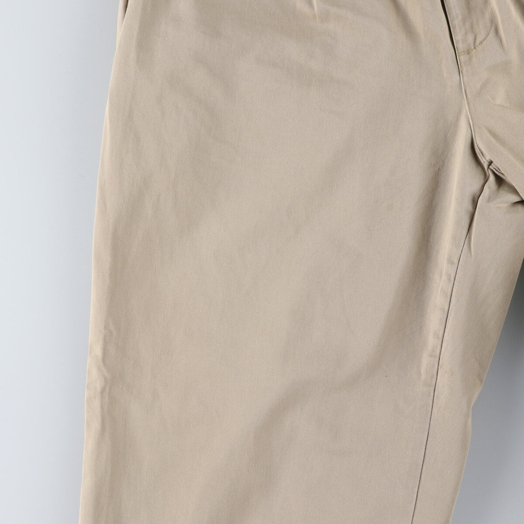 Ralph Lauren POLO by Ralph Lauren STANTON PANT, two-pleat chino pants, men's size W33. cotton Beige type Vintage Second Hand