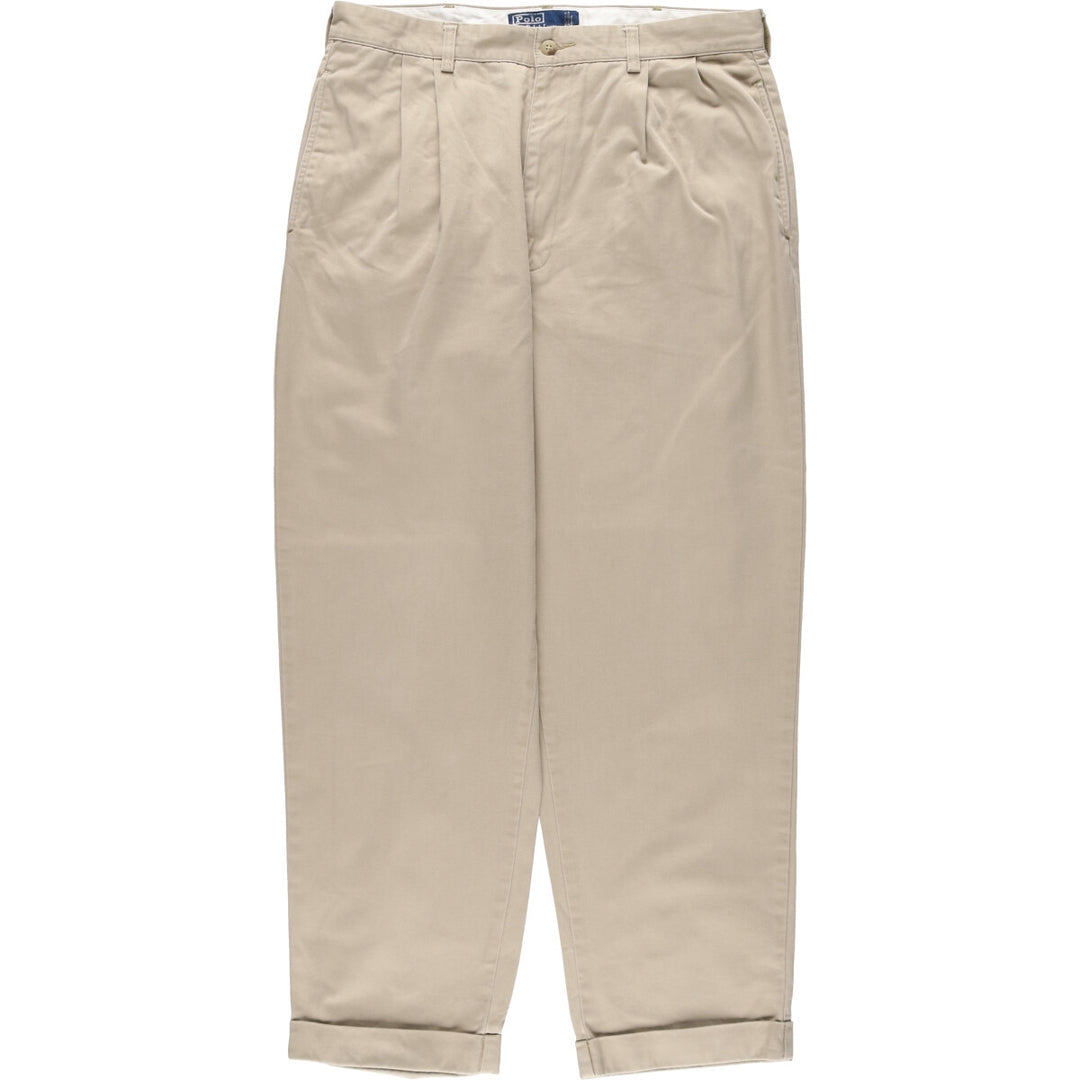 Ralph Lauren POLO by Ralph Lauren HAMMOND PANT, two-pleat chino pants, men's size W34 / eaa513363