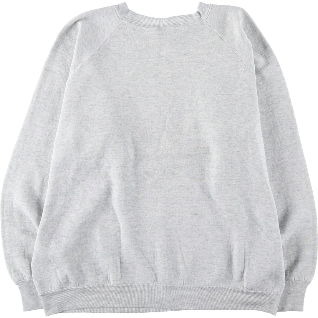 90'S Fruit of the Loom Dog Print Animal Sweatshirt, Made in USA, Women's Size XL (Equivalent), Vintage cotton gray type Vintage Second Hand