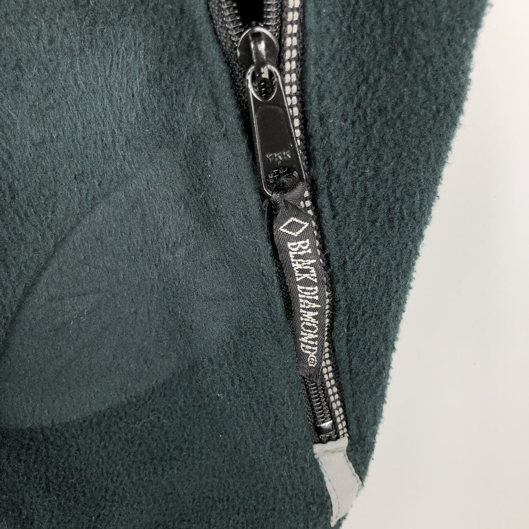 BLACK DIAMOND Fleece Vest, Made in USA, Women's Size S (approx.) unclear Green type dark green Vintage Second Hand