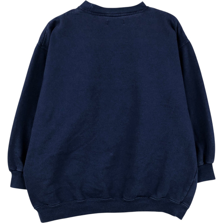 Hanes sweatshirt, women's size XL (approx.) cotton navy blue type Vintage Second Hand