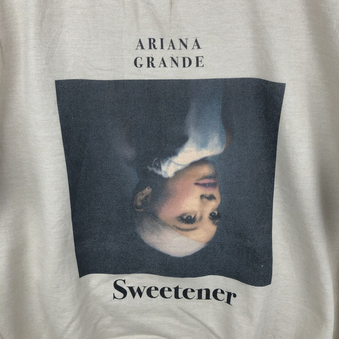 ARIANA GRANDE Band Sweatshirt (Women's XL equivalent) cotton Beige type Vintage Second Hand