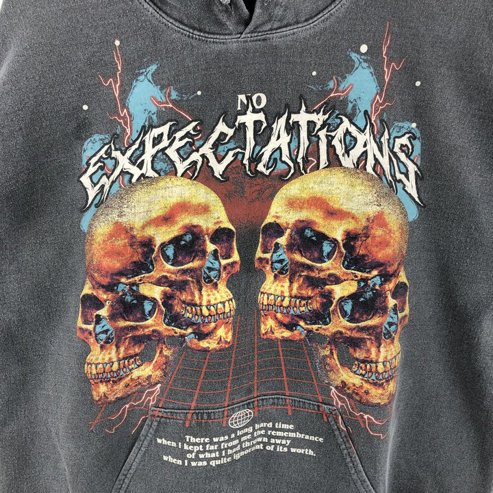 SOCIAL COLLISION Band Sweatshirt Pullover Hoodie (Men's Size M) cotton gray type Vintage Second Hand