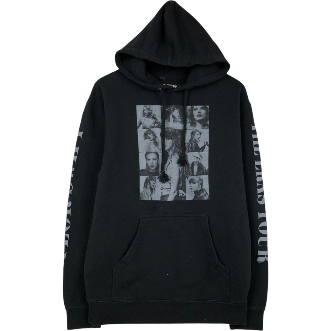 TAYLOR SWIFT Taylor Swift Band Sweatshirt Pullover Hoodie (Women's Size M) cotton black type Vintage Second Hand
