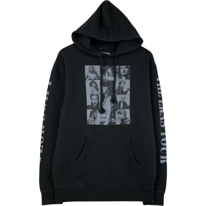 TAYLOR SWIFT Taylor Swift Band Sweatshirt Pullover Hoodie (Women's Size M) cotton black type Vintage Second Hand