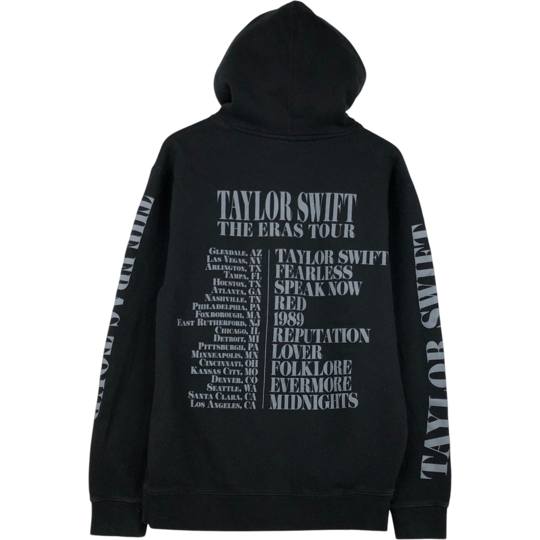 TAYLOR SWIFT Taylor Swift Band Sweatshirt Pullover Hoodie (Women's Size M) cotton black type Vintage Second Hand