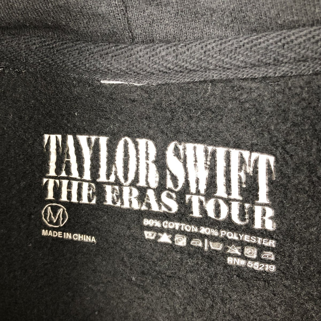 TAYLOR SWIFT Taylor Swift Band Sweatshirt Pullover Hoodie (Women's Size M) cotton black type Vintage Second Hand