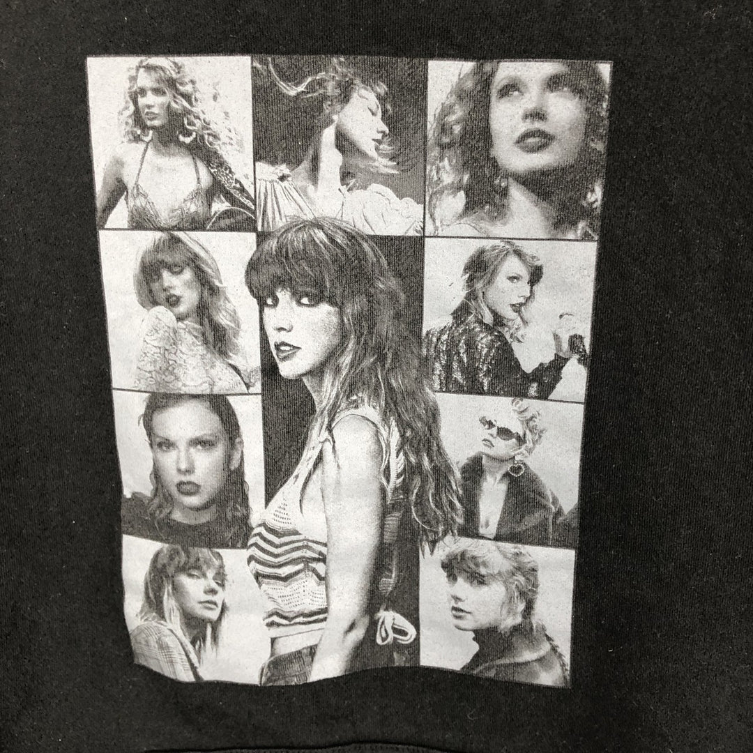 TAYLOR SWIFT Taylor Swift Band Sweatshirt Pullover Hoodie (Women's Size M) cotton black type Vintage Second Hand