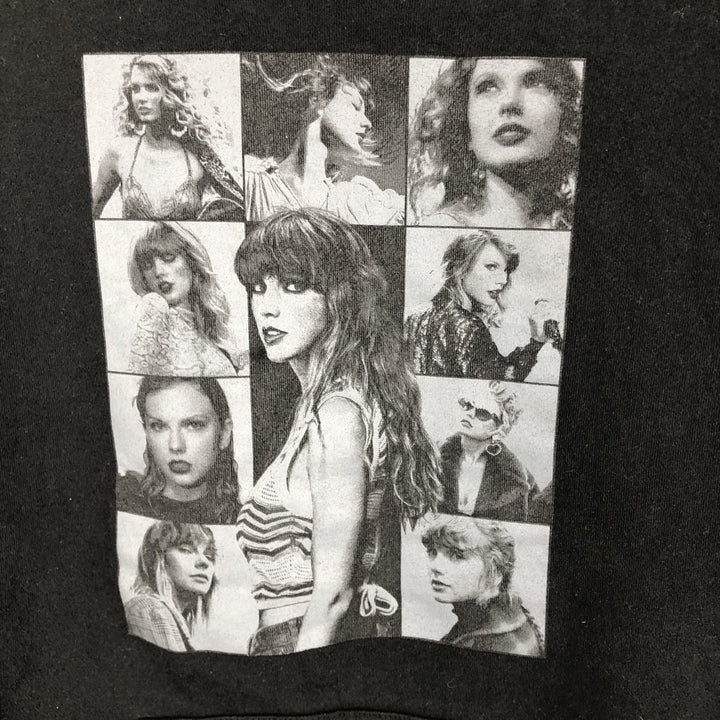 TAYLOR SWIFT Taylor Swift Band Sweatshirt Pullover Hoodie (Women's Size M) cotton black type Vintage Second Hand