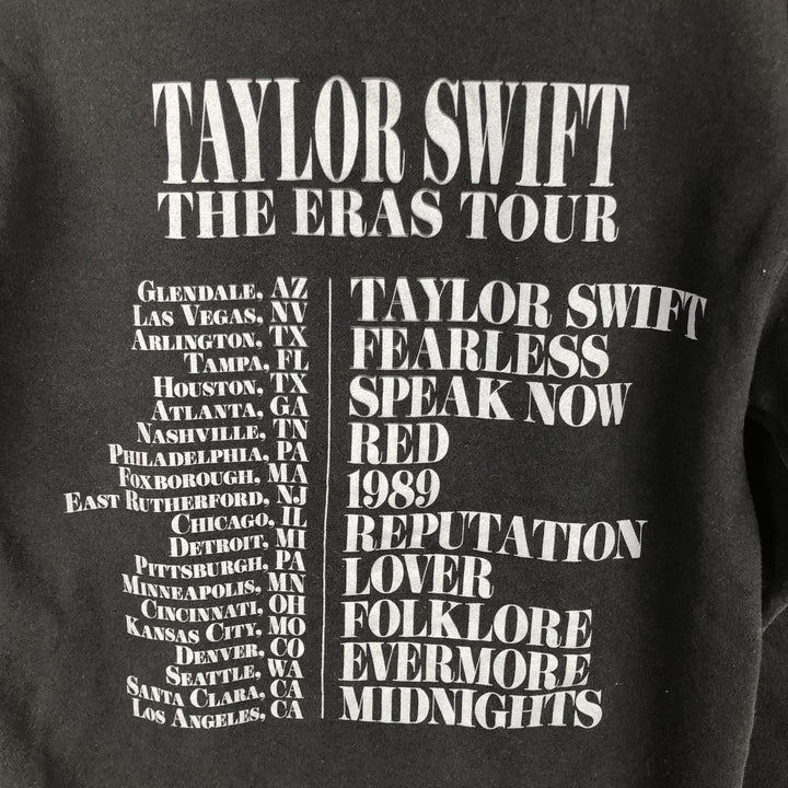 TAYLOR SWIFT Taylor Swift Band Sweatshirt Pullover Hoodie (Women's Size M) cotton black type Vintage Second Hand