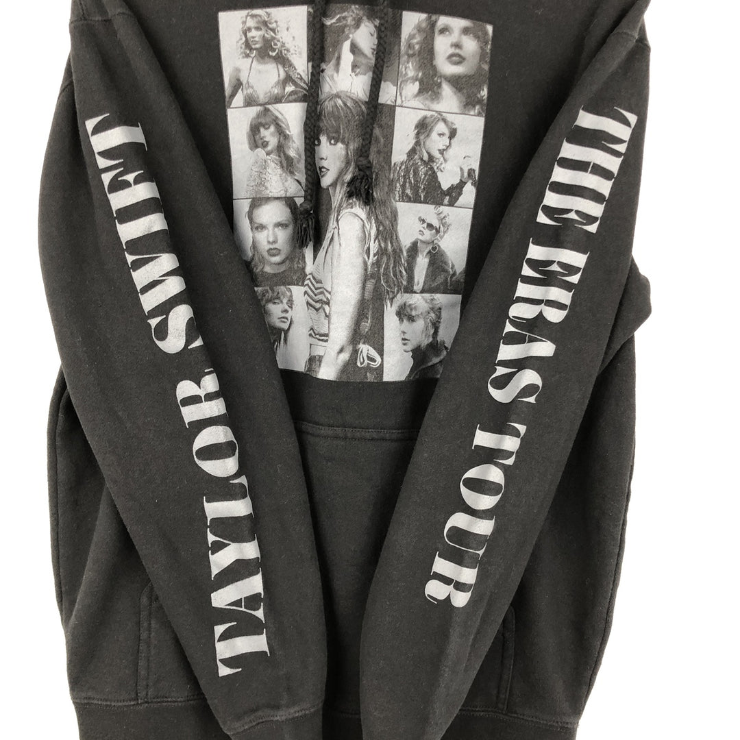 TAYLOR SWIFT Taylor Swift Band Sweatshirt Pullover Hoodie (Women's Size M) cotton black type Vintage Second Hand