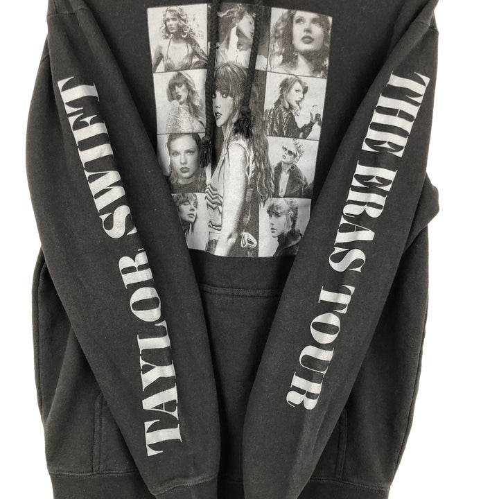TAYLOR SWIFT Taylor Swift Band Sweatshirt Pullover Hoodie (Women's Size M) cotton black type Vintage Second Hand