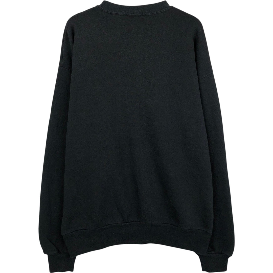 90'S Jerzees Plain Blank Sweatshirt Trainer Made in USA Men's Size L Vintage cotton black type Vintage Second Hand