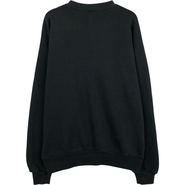 90'S Jerzees Plain Blank Sweatshirt Trainer Made in USA Men's Size L Vintage cotton black type Vintage Second Hand