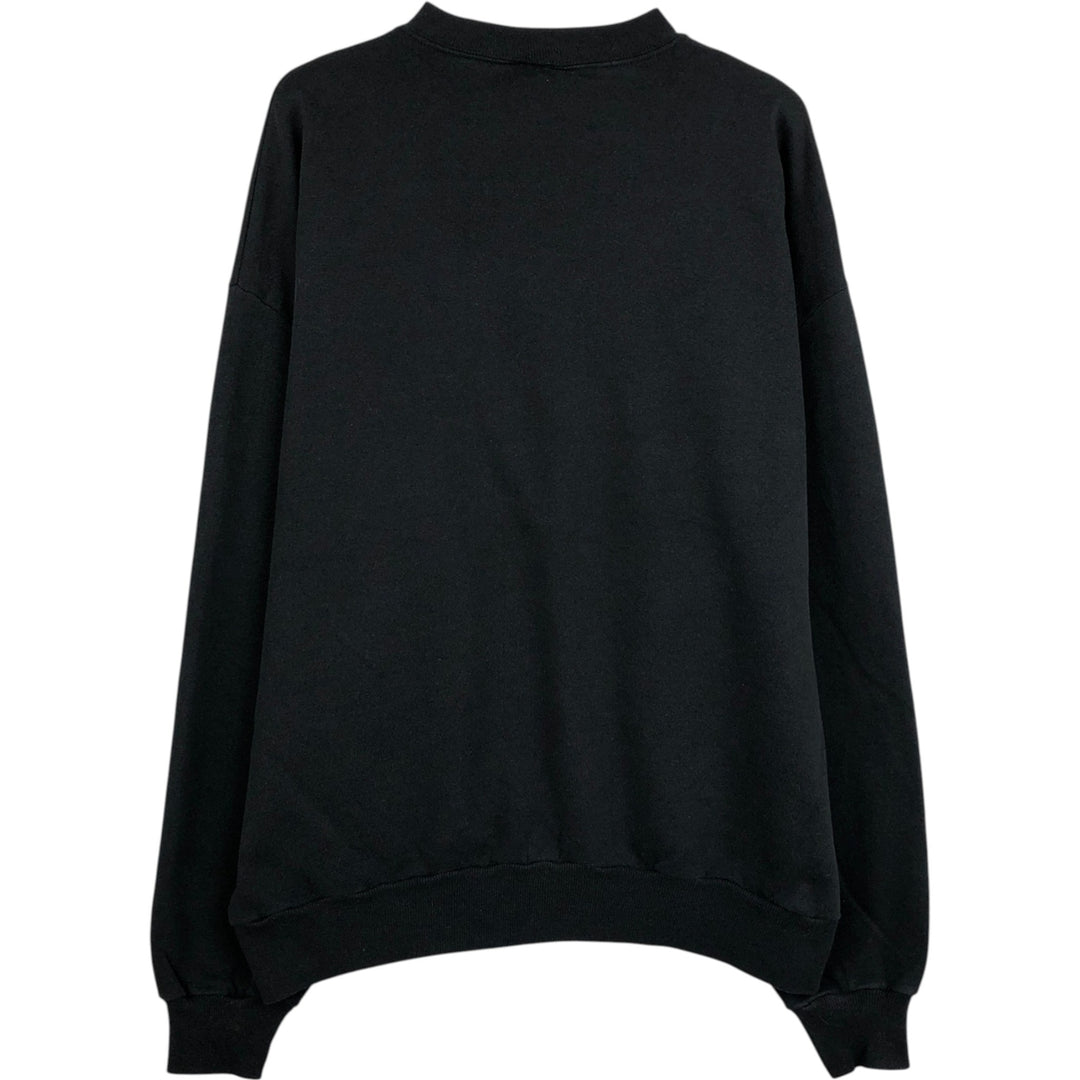 90'S Jerzees Plain Blank Sweatshirt Trainer Made in USA Men's XL Vintage cotton black type Vintage Second Hand