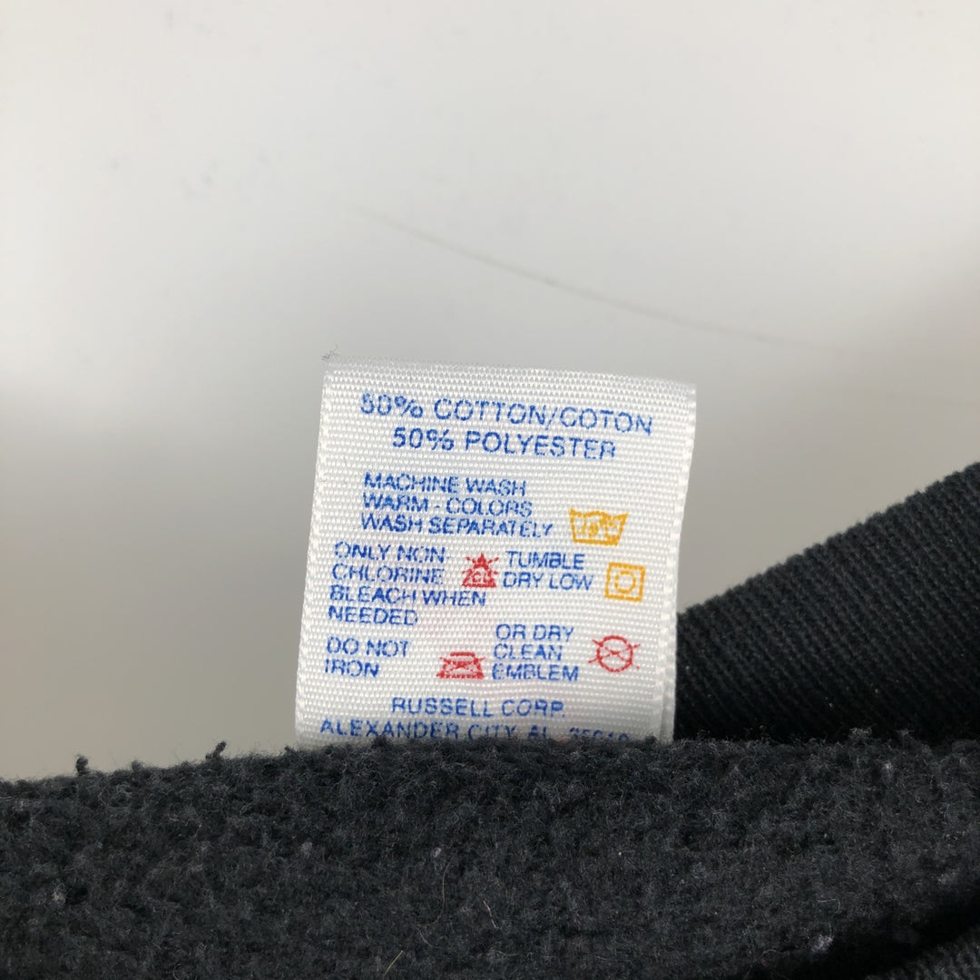90'S Jerzees Plain Blank Sweatshirt Trainer Made in USA Men's XL Vintage cotton black type Vintage Second Hand