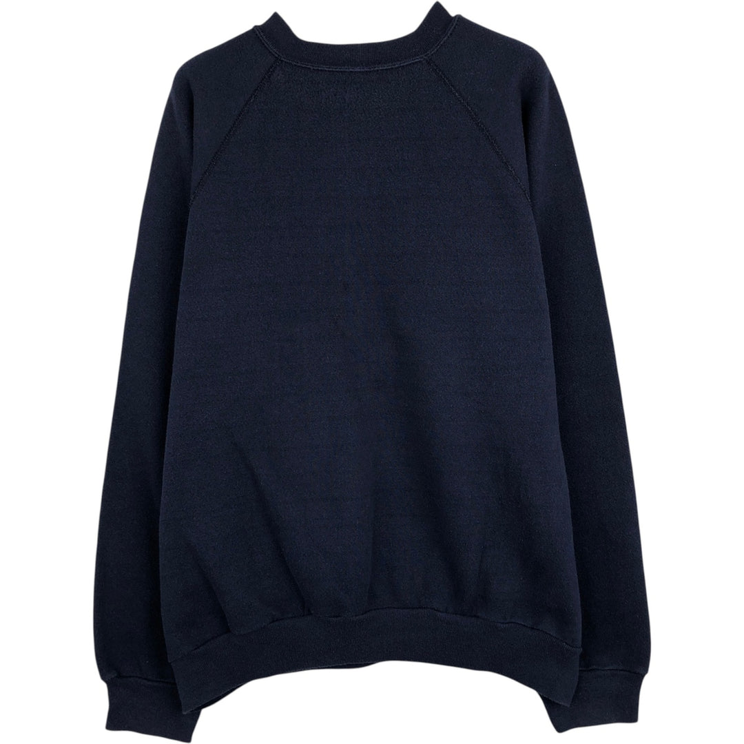 Vintage 90'S Tultex blank sweatshirt, made in the USA, men's size XL. cotton navy blue type Vintage Second Hand