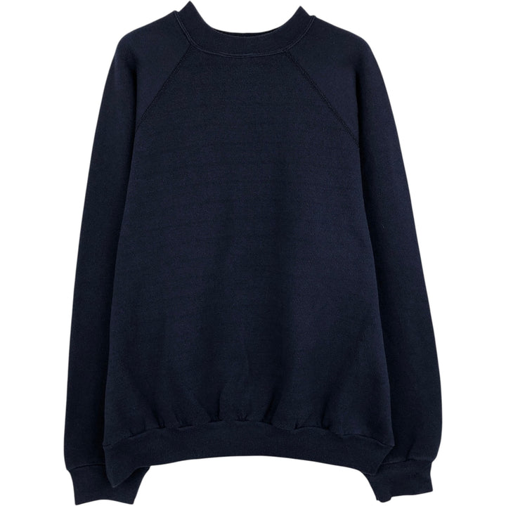 Vintage 90'S Tultex blank sweatshirt, made in the USA, men's size XL. cotton navy blue type Vintage Second Hand