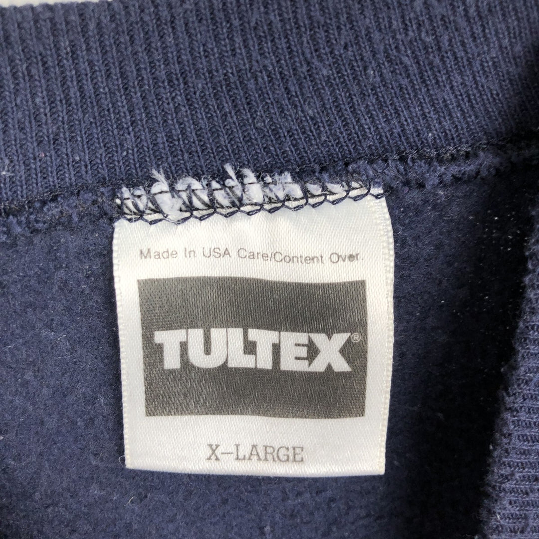 Vintage 90'S Tultex blank sweatshirt, made in the USA, men's size XL. cotton navy blue type Vintage Second Hand