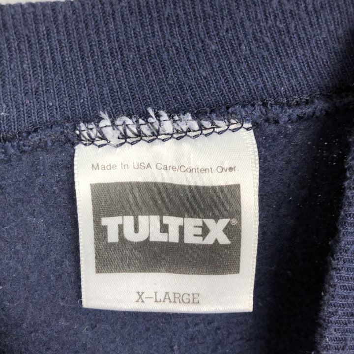 Vintage 90'S Tultex blank sweatshirt, made in the USA, men's size XL. cotton navy blue type Vintage Second Hand