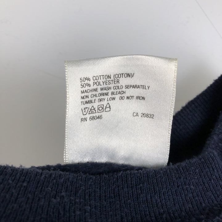 Vintage 90'S Tultex blank sweatshirt, made in the USA, men's size XL. cotton navy blue type Vintage Second Hand
